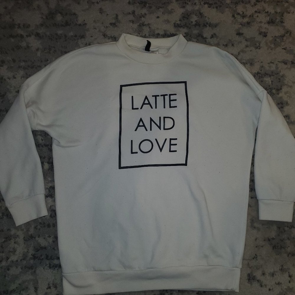 Latte & Love Sweatshirt || Small || Euc View 2